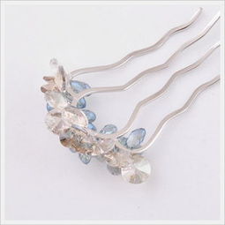 新光飾品新品促銷 韓國(guó)水晶花插梳，盤發(fā)必備時(shí)尚發(fā)飾