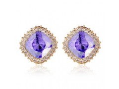 璀璨風尚，批發直銷 揭秘淘寶熱銷方形奧地利水晶耳釘的美發飾品商機